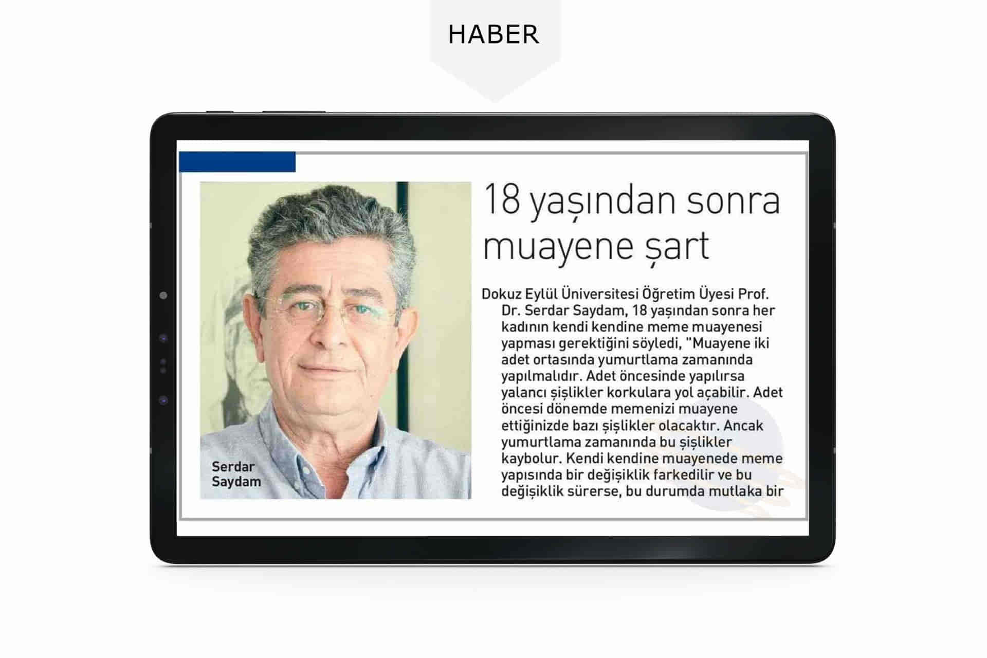 Prof. Dr. Mehmet Serdar Saydam | Basında | Haberler